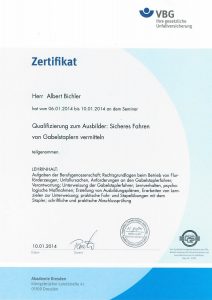 Qualifizierung zum Ausbilder: Sicheres Fahren von Gabelstaplern vermitteln